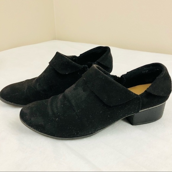 American Eagle Black slip on black heel ankle boots women’s size 6 1/2 - Picture 4 of 10